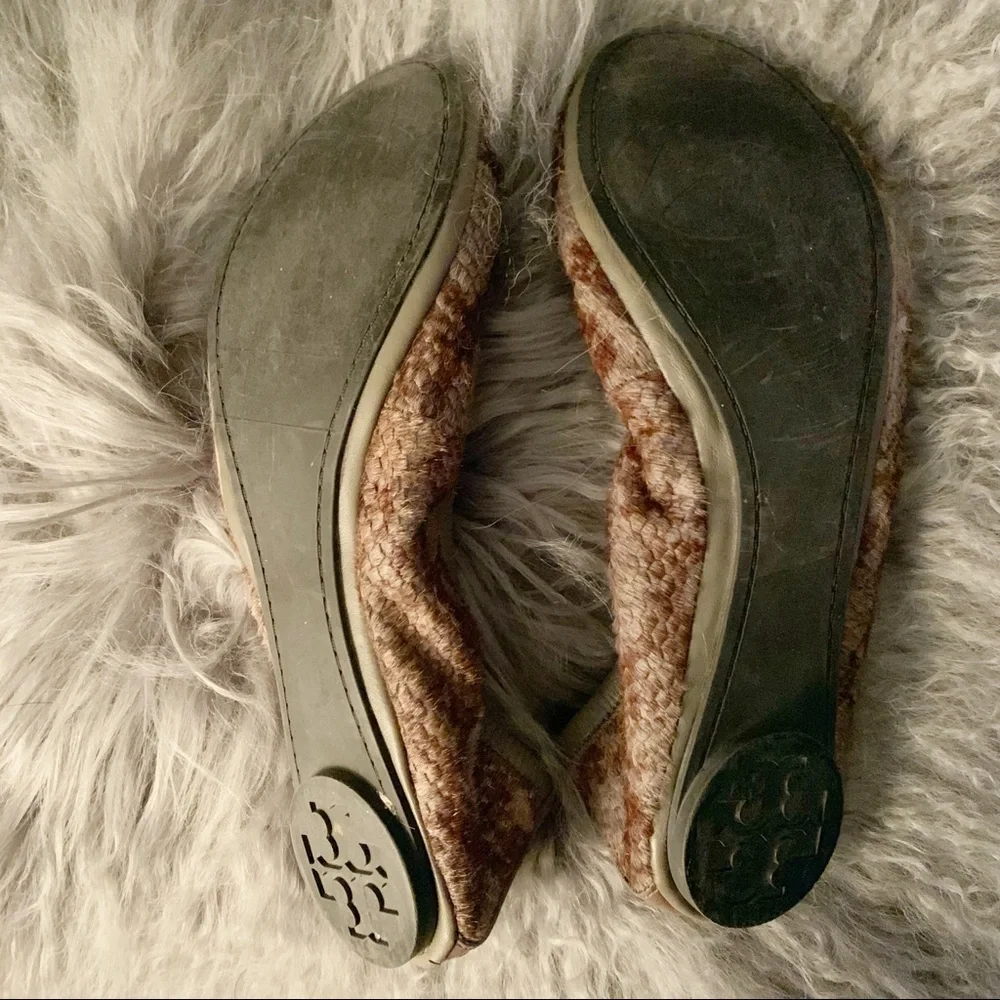 Tory Burch “Fur” Ballet Flats Size 8.5 EUC
